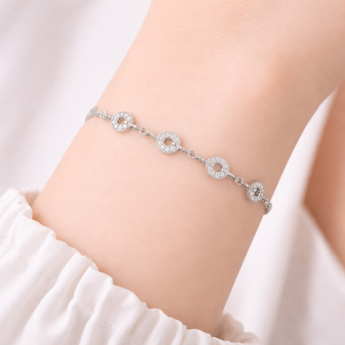 Infinity Circle Diamond Bracelet