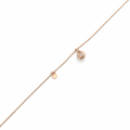 Minimal Charm Rose Gold Bracelet