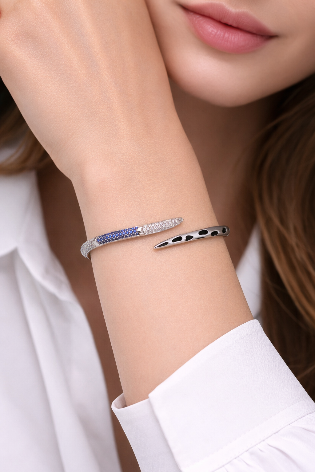 Silver NoirLuxe Inspired Kada