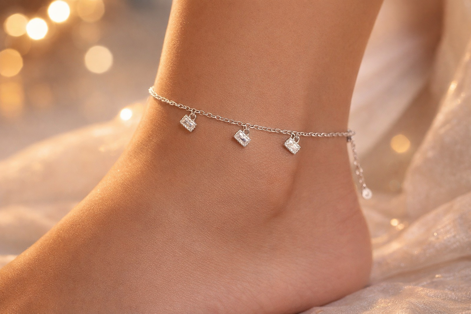 Crystal Cascade Anklet
