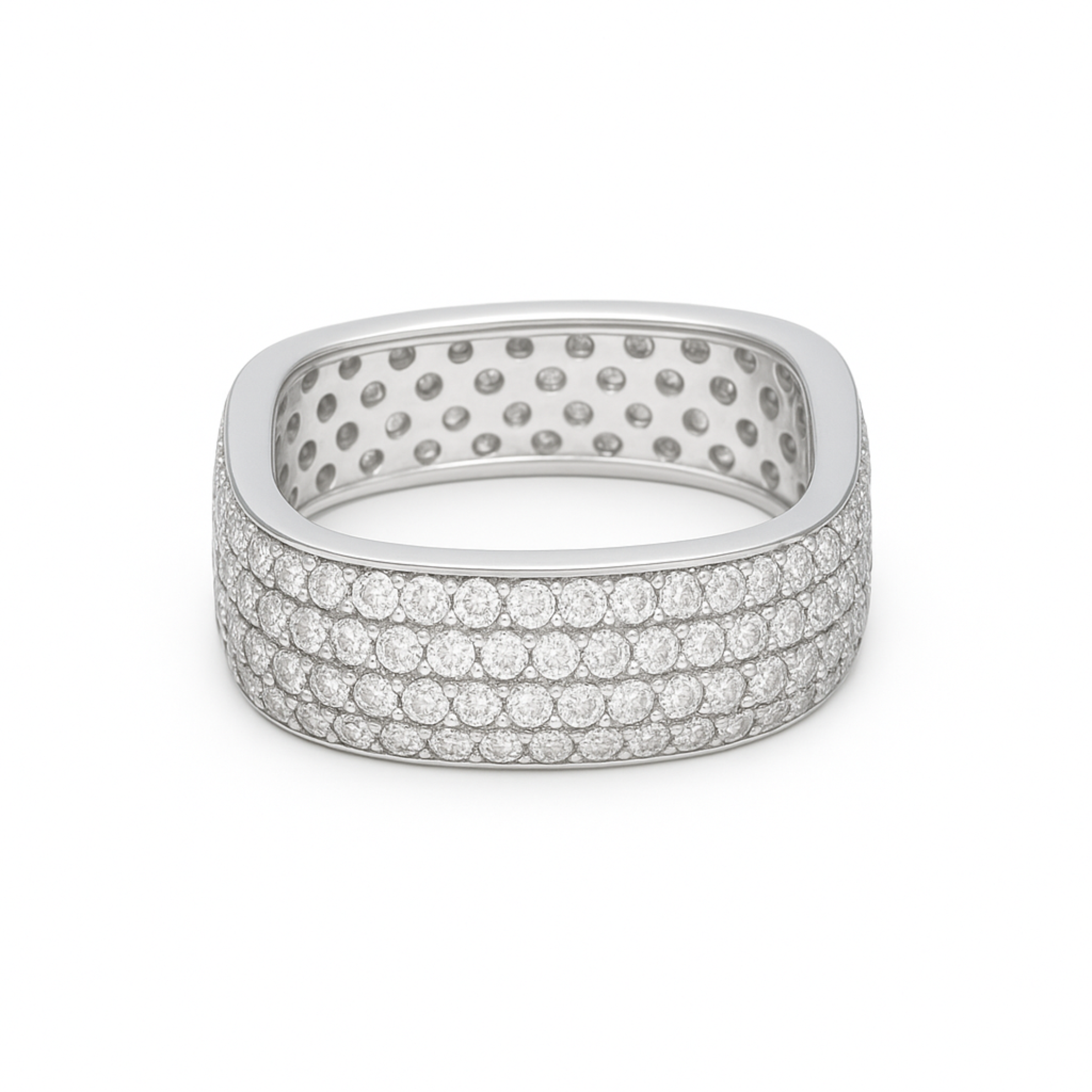 Silver Regal Square Ring