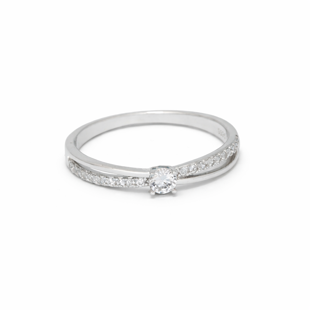 Celeste Solitaire Band Ring