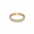 Golden Radiance Pavé Open Ring