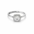 Halo Grace Solitaire Ring