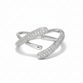 Silver EonCross Diamond Ring