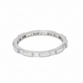 Silver Serena Spaced Diamond Ring
