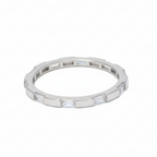 Silver Serena Spaced Diamond Ring