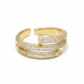 Silver Aurelia Shine Yellow Tone Ring