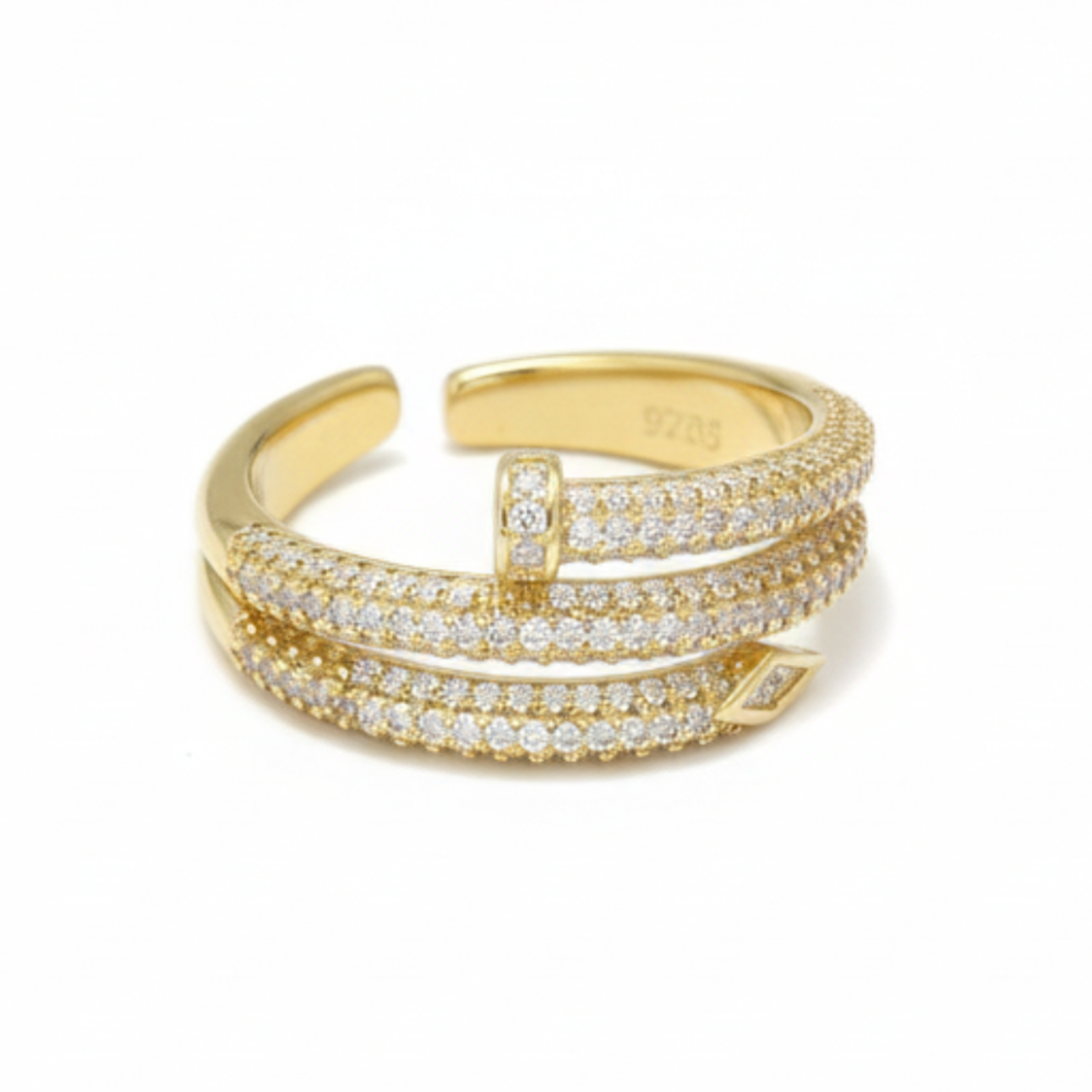 Silver Aurelia Shine Yellow Tone Ring