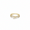Silver Celestia Glow Yellow Tone Ring