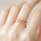 Silver Celestia Glow Yellow Tone Ring