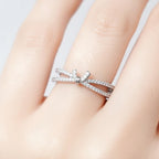 Silver Stella Spark Diamond Ring