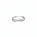 Silver Stella Spark Diamond Ring