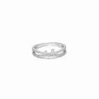 Silver Stella Spark Diamond Ring