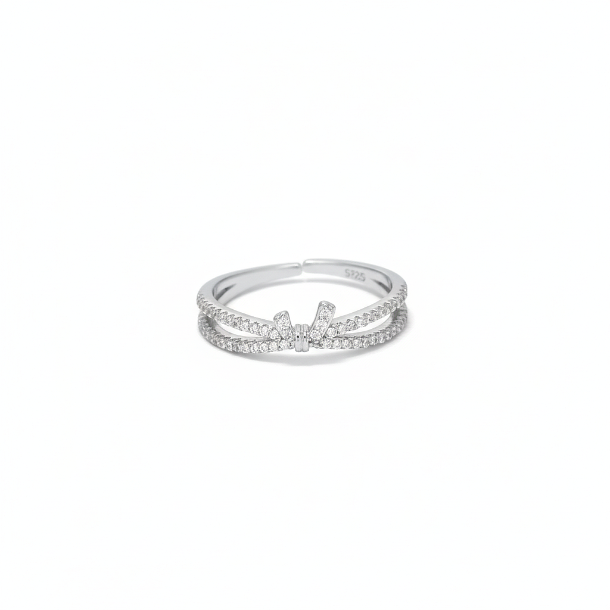 Silver Stella Spark Diamond Ring