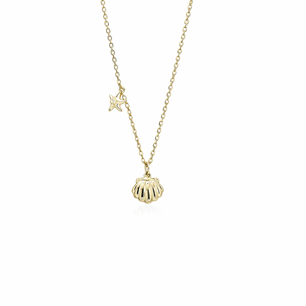 Silver Marina Shell Charm Pendant