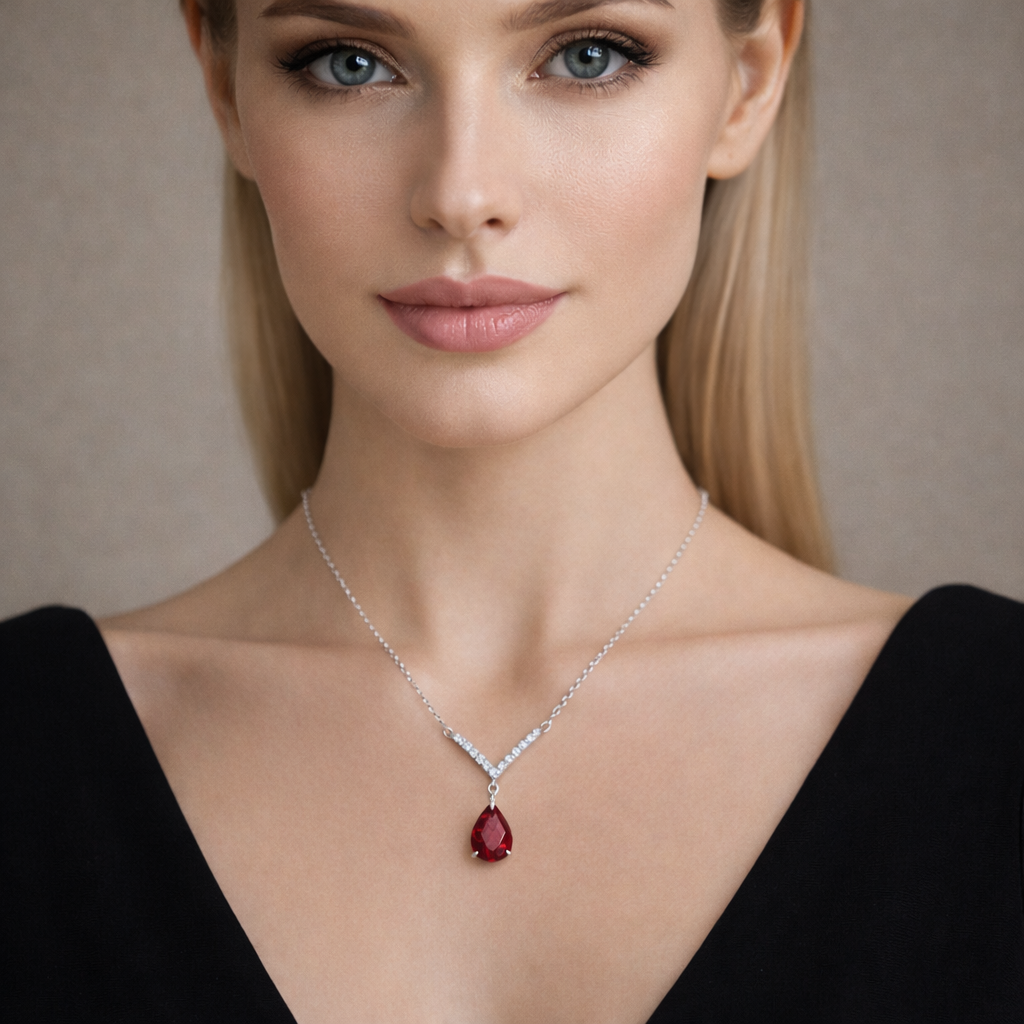 Rosé Halo Spark Pendant