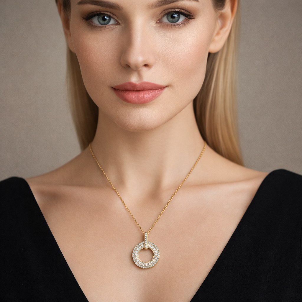 Golden Halo Radiance Pendant