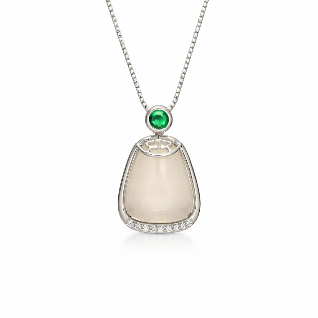 Emerald Whisper Drop Pendant