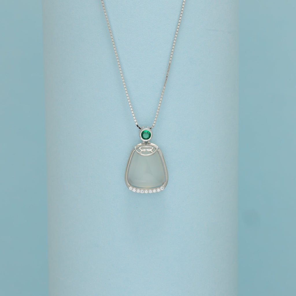Emerald Whisper Drop Pendant