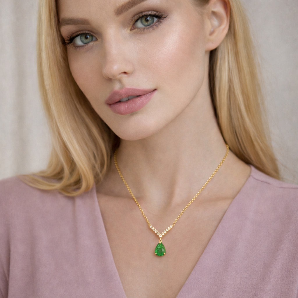 Verdant Vee Drop Pendant