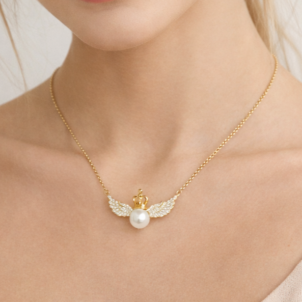 Celestia Crown Pearl Pendant