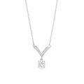 V-Shine Solitaire Pendant