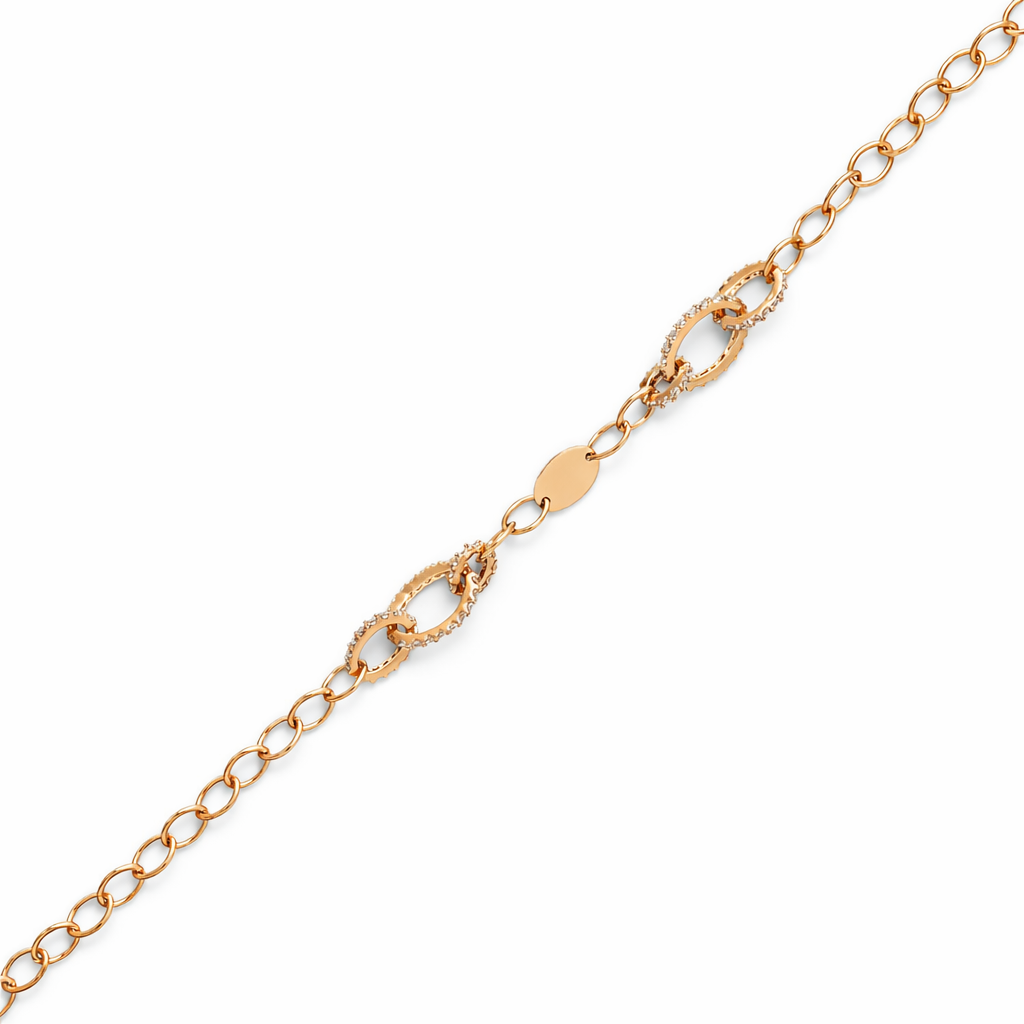 Rosegold Infinity Link Bracelet