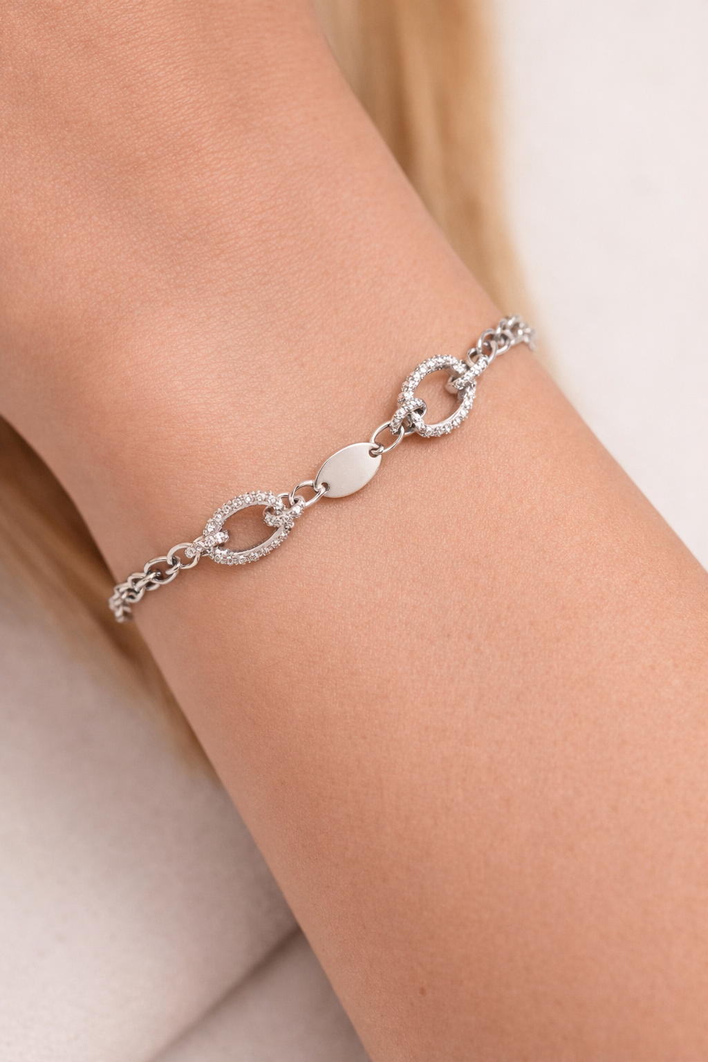 Silver Infinity Spark Bracelet