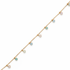 Pastel Charm Gold Bracelet