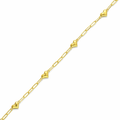 Golden Heartlink Bracelet