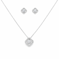 Luminous Clover Spark Chain Pendant Set
