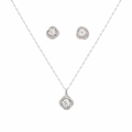 Radiant Bloom Chain Pendant Set