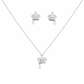 Star Crown Charm Chain Pendant Set