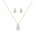 Silver Lumina Duo Spark Pendant Set