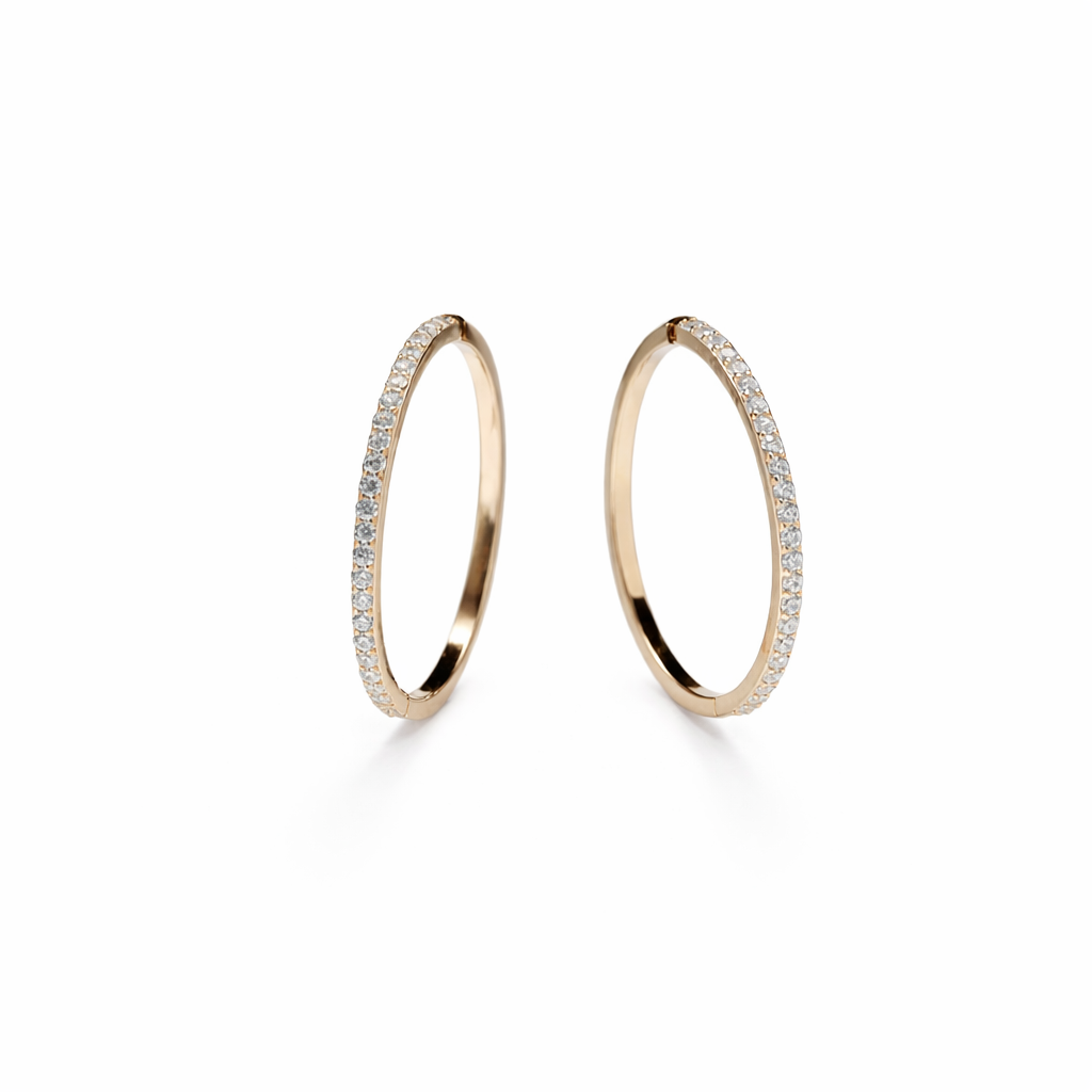 Golden Halo Spark Hoops