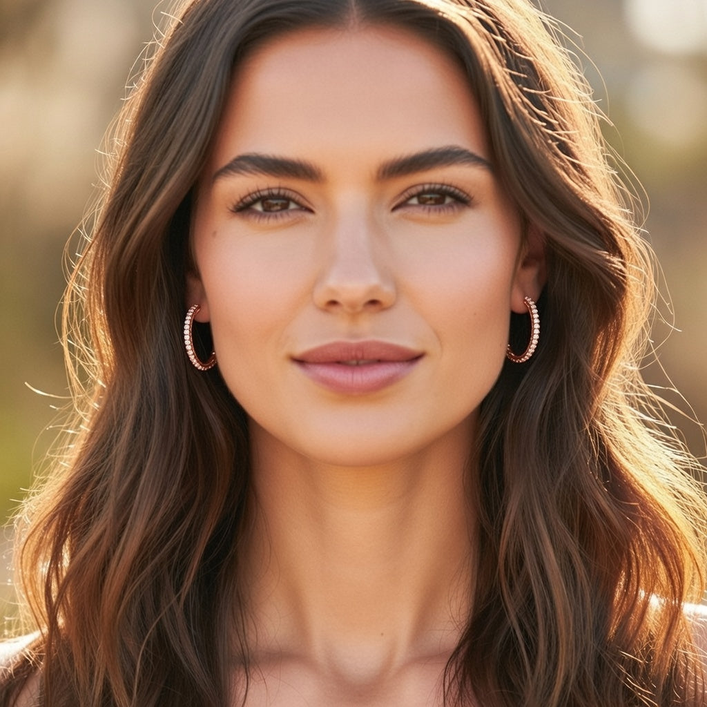 Golden Halo Spark Hoops