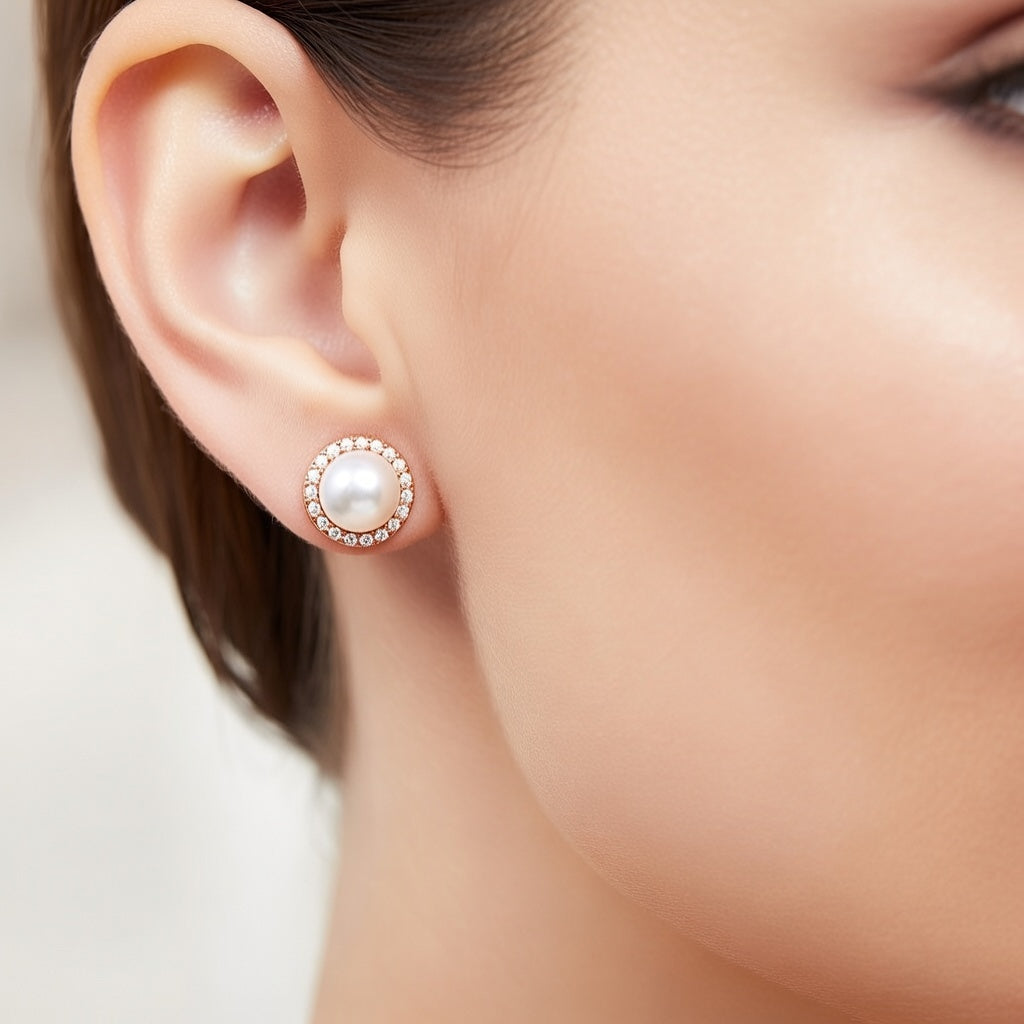 Pearl Aura Studs