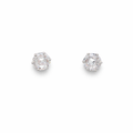Radiant Solitaire Stud Earrings