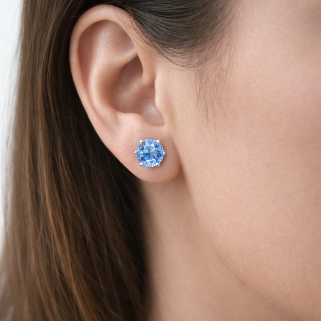 Azure Glow Studs