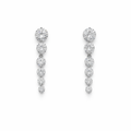 Radiant Tiered Diamond Drop Earrings