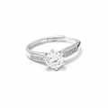 Lumina Curve Solitaire Ring