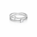 Twin Spark Embrace Ring