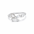 Silver Butterfly Grace Ring