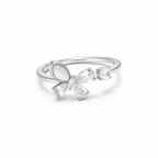 Silver Butterfly Grace Ring