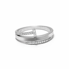 Silver Lattice Spark Ring