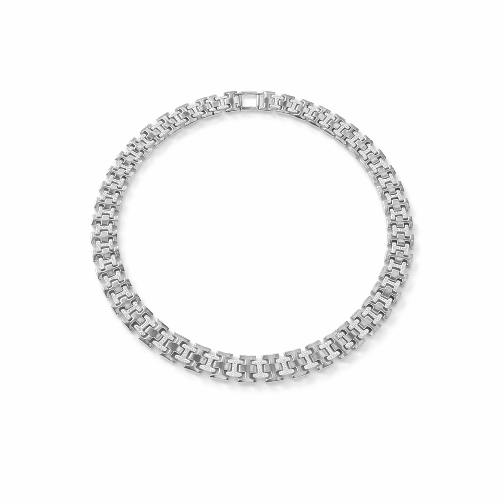 Intricate Byzantine Weave 925 Sterling Silver Men’s Lucky