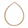 Elite 925 Sterling Silver Stiff Mesh Chain – Rose Gold & Rhodium Multi-Strand Bunch
