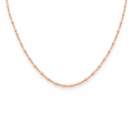 Rose Tone Shine Silver Chain