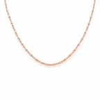 Rose Tone Shine Silver Chain